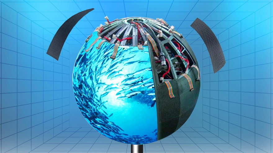 LED spherical screen maintenance LED spherical screen maintenance